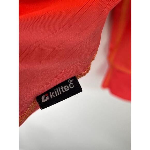 Killtec Long Sleeve 1/4 Zip Stand Collar Base-Layer T-Shirt Top Orange US 6 - Picture 4 of 7